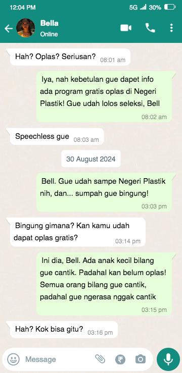 dapatkanbeasis1's tweet photo. Dengan niat membalas dendam terhadap mereka yang pernah meremehkannya, ia pergi ke Negeri Plastik untuk mendapatkan wajah baru—dan akhirnya menyadari bahwa perubahan terbesar ada di dalam dirinya #Negeriplastik #uningm https://t.co/WSPigVy8Oq https://t.co/gW3SNkGHRi
