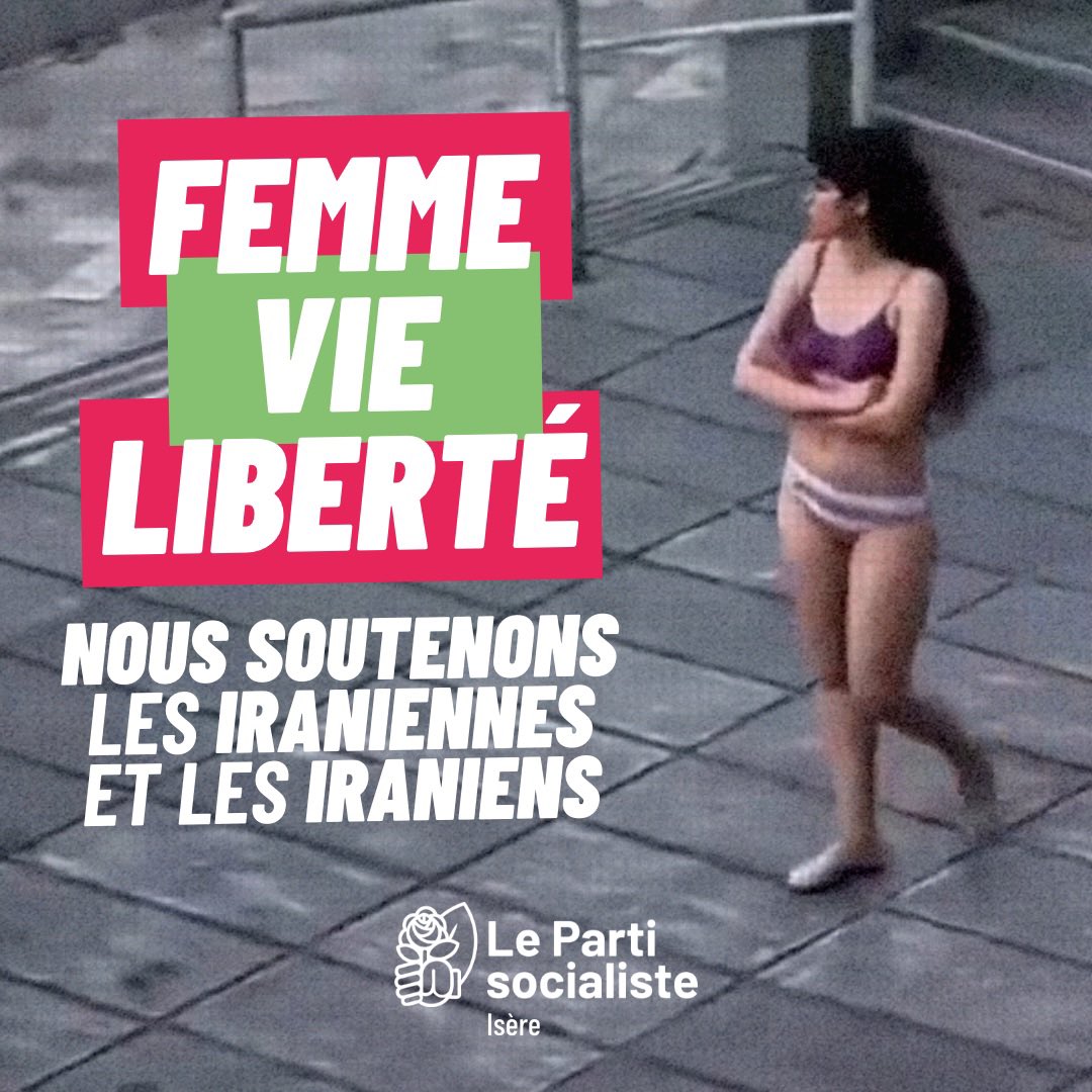 socialistes38's tweet photo. 🗣️ FEMME, VIE, LIBERTÉ !

✊ Défiant la police des mœurs Ahou Daryaei, une étudiante Iranienne a transformé son corps en symbole de protestation contre l’oppression. Aujourd’hui, elle est emprisonnée pour sa résistance.

Soyons sa voix #FemmeVieLiberté. https://t.co/6bYDwza1FE