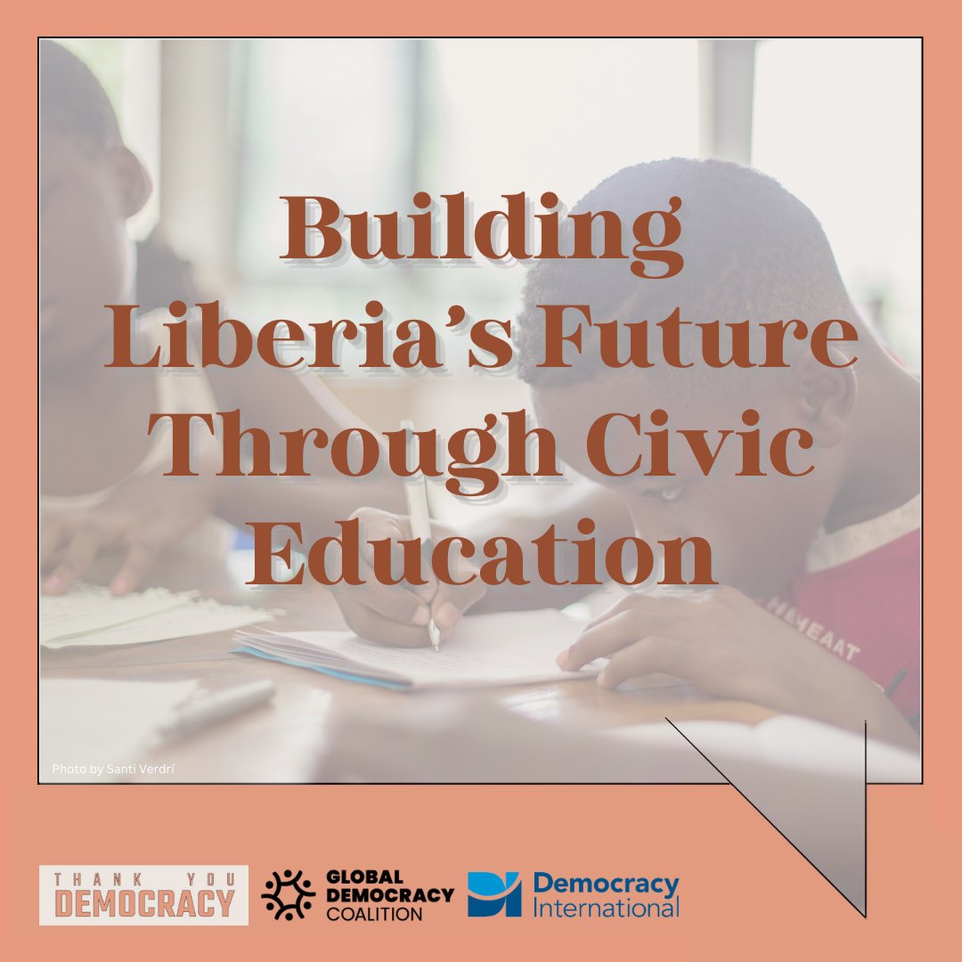 Global Democracy Coalition (@glodemcoalition) on Twitter photo Positive Outcome Stories Series - <a href="/DemocracyIntl/">Democracy International</a>: From Liberia, For Liberia: Supporting Civic Education through Local Partnerships
New civic education textbooks are empowering the next generation in Liberia to understand democracy and civic participation. With support from Positive Outcome Stories Series - <a href="/DemocracyIntl/">Democracy International</a>: From Liberia, For Liberia: Supporting Civic Education through Local Partnerships
New civic education textbooks are empowering the next generation in Liberia to understand democracy and civic participation. With support from