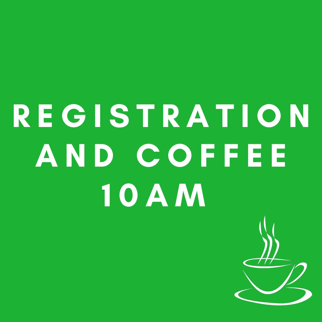 Registration at 10am this morning. See you all soon