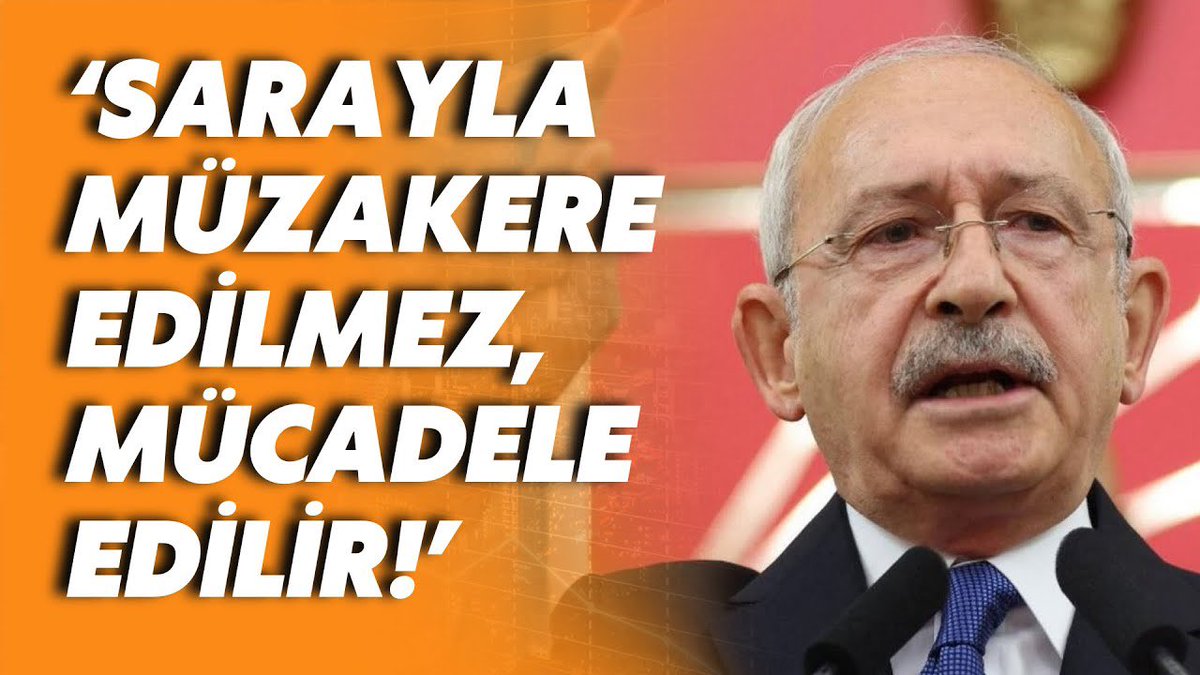 <a href="/kilicdarogluk/">Kemal Kılıçdaroğlu</a> 
O nedenle buradan tekrar ediyorum: Müzakere yok, mücadele var...

Saray ve kullanışlı aparatlarından kurtuluşumuzun tek yolu: Sine-i Millettir. 

Halkın helal oylarıyla seçilmiş bir siyasetçiye yapılan hiçbir hukuksuzluğu ve kayyum garabetini kabul etmiyoruz.