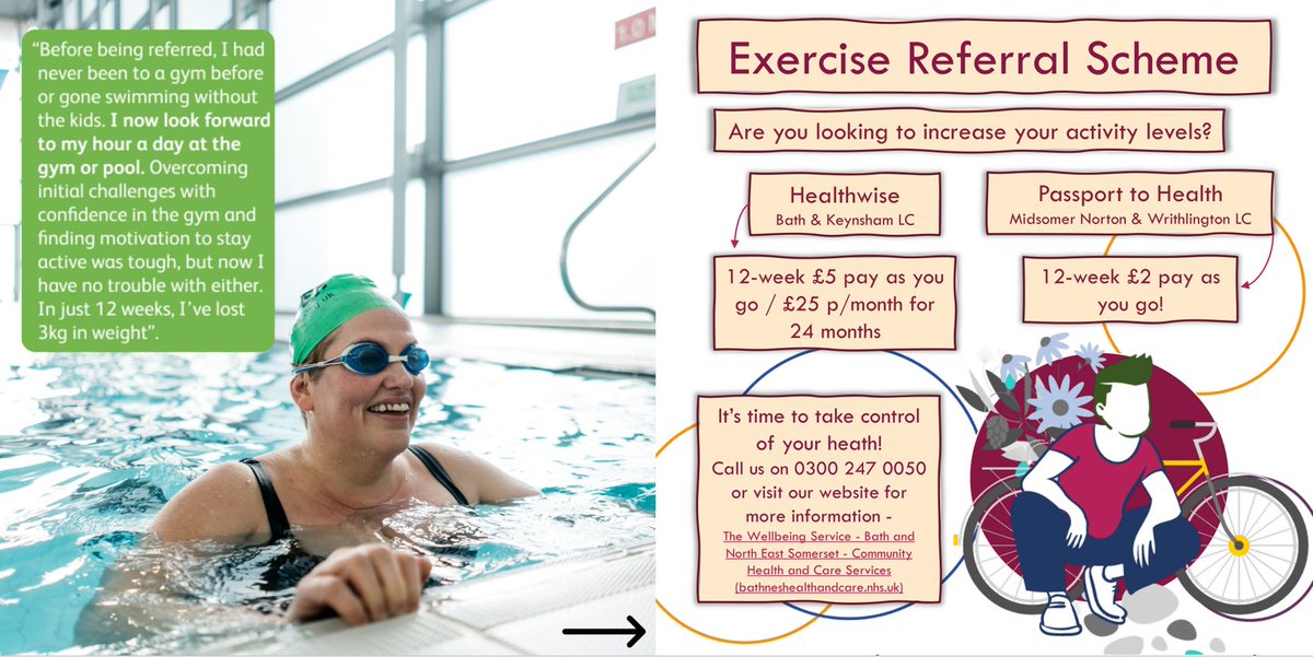 #stressawarenessweek exercise is good for stress levels. Visit us <a href="/Better_bathnes/">Better B&NES</a> Bath Leisure centre 19th &amp; 21st Nov to find out about our FREE services &amp; the subsidised leisure centre membership <a href="/CWHBANES/">Community Wellbeing Hub</a>