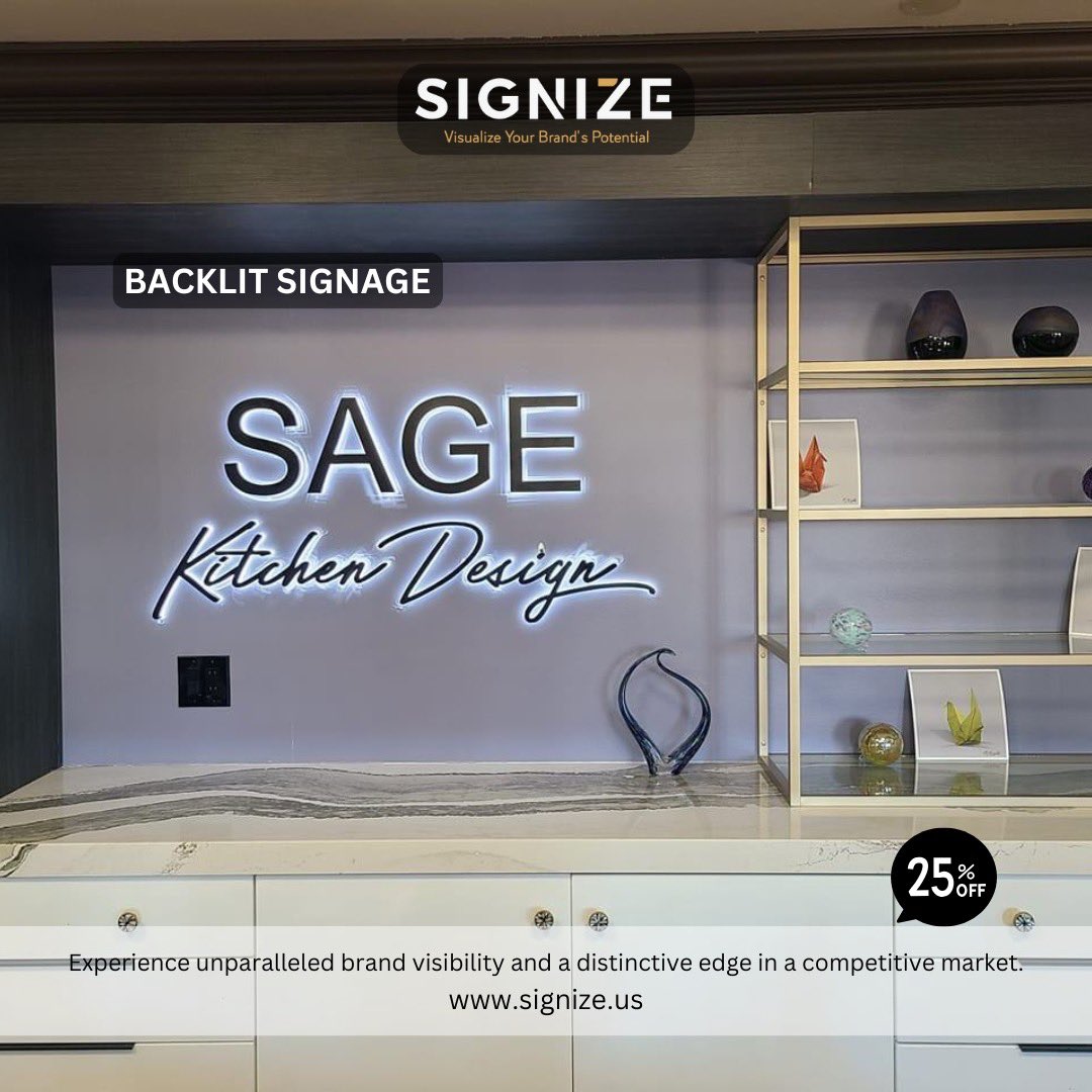 Signize_us's tweet image. Shop at     signize.us
Branding signage focuses on reinforcing a company&apos;s brand identity through visual elements like logos, slogans, and color schemes. This could be in the form of wall murals, branded reception signs, or custom storefront designs.