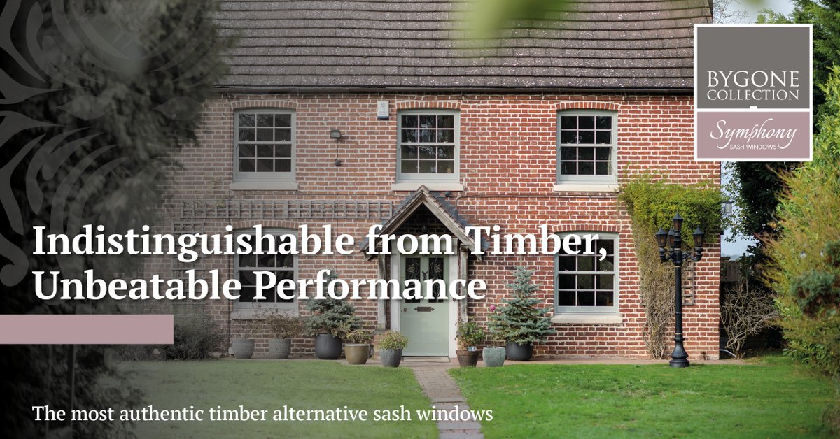 bygonewindows's tweet image. Bygone Symphony represents the cutting edge of what is available in timber alternative sash windows. With patented Timberweld construction, an exclusive slim mid-rail, and a deep GRP integral cill as standard.

Visit zurl.co/mZTI

#bygonecollection