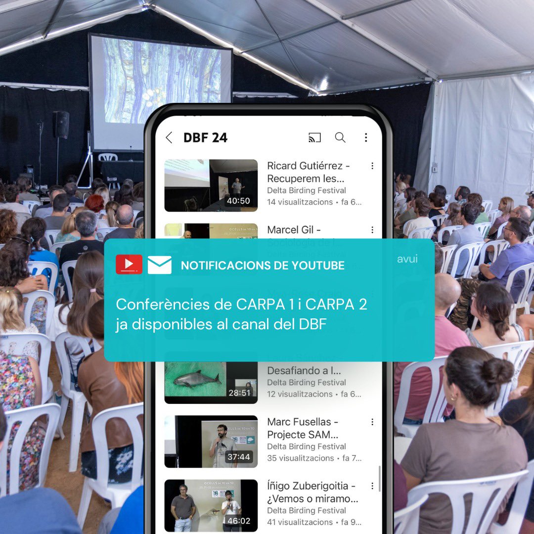 📢 ¡Ya podéis encontrar colgadas las conferencias de la carpa 1 y carpa 2 del 20, 21 y 22 de septiembre de 2024 en nuestro canal de Youtube!

🙌🏻 ¡Gracias por vuestra paciencia!