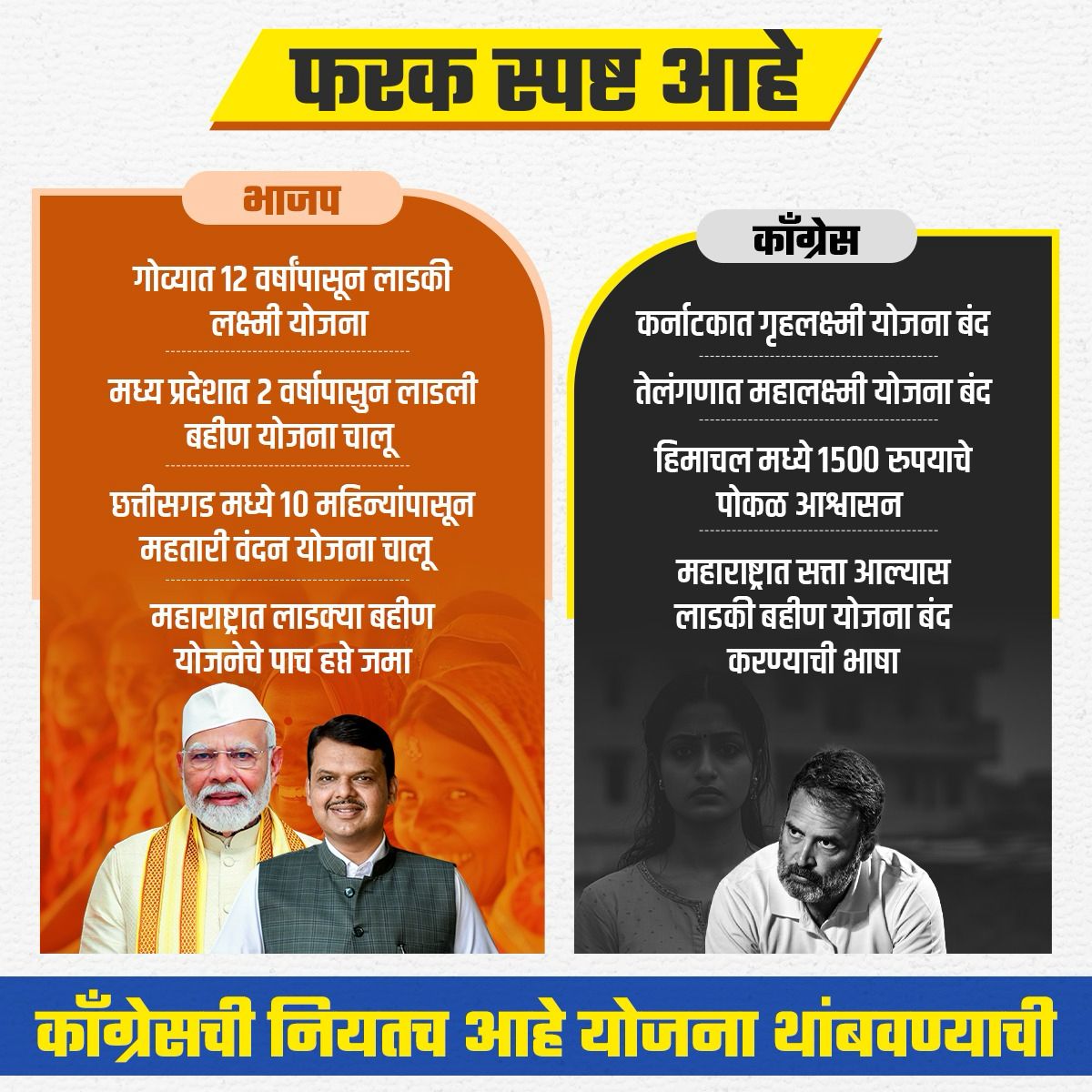 sujitpathakbjp's tweet photo. जिथे मविआ सरकार आहे, तिथे सारं काही ठप्प आहे.

भाजप- महायुती आहे, तर गती आहे,
महाराष्ट्राची प्रगती आहे !

#Maha_BJP #MaharashtraElections2024 https://t.co/bLKzbLlbAF