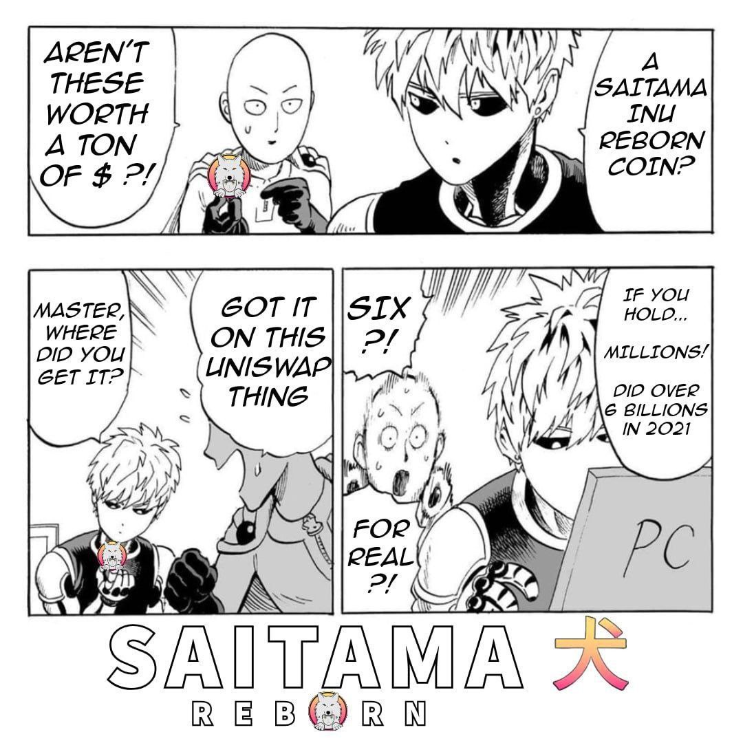 RedWolfDegen's tweet photo. @queendanne21 @ApeCryptos @SaitamaInuERC20 Saitama's time is now
Awoooo
#SaitamaOnETH
#Wolfoack
@SaitamaInuERC20 https://t.co/j4OP6XbUnX