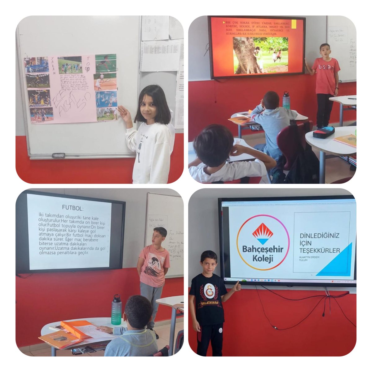 5.sınıf öğrencilerimizle"Şarkılı tekerlemeli oyunlar ve top oyunları"konulu hazırlıklı konuşma sunumlarımızı keyifle tamamladık. 🙏🏻🤗💙❤️
<a href="/bahcesehir_k12/">Bahçeşehir Koleji</a> <a href="/ugurludural/">TÜLAY UĞURLUDURAL</a> <a href="/ucannmustafa/">Mustafa UÇAN (Tarih Öğrt)</a> <a href="/fuatcicek15/">Fuat Çiçek</a> <a href="/tugcehoca/">Tuğçe</a> <a href="/ftmgms80/">gümüş</a>