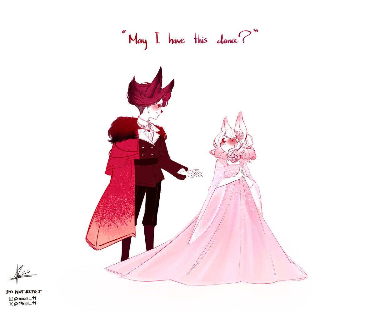 Miraii_99's tweet photo. May I have this dance?
#radiodust #artwork #hazbinhotelart #angeldust #alastor https://t.co/xZnnfsQ7lQ