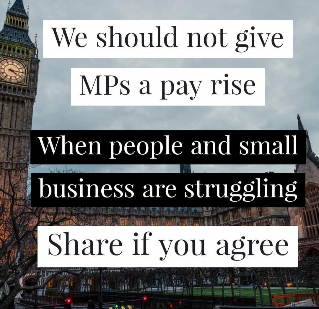 Do you think MPs deserve a pay rise? 

YES or NO?

Let me know your thoughts on this? 
Please repost so we can reach a wider audience 🇬🇧