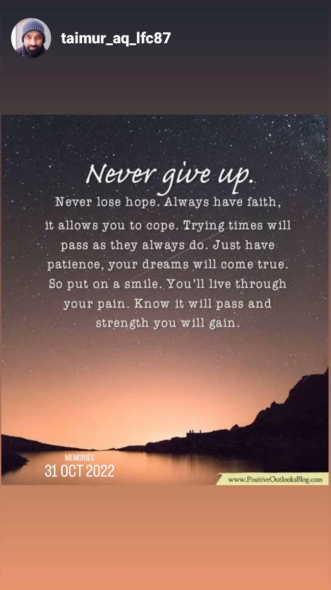 Taimi_Lfc87's tweet photo. #NeverGiveUp #faith #Patience #livethroughit #strength #Smile #nopainnogain #dreams #neverlosehope #positivementality #willpass π€πππ§Ώπ·π https://t.co/NrlooBk0NY
