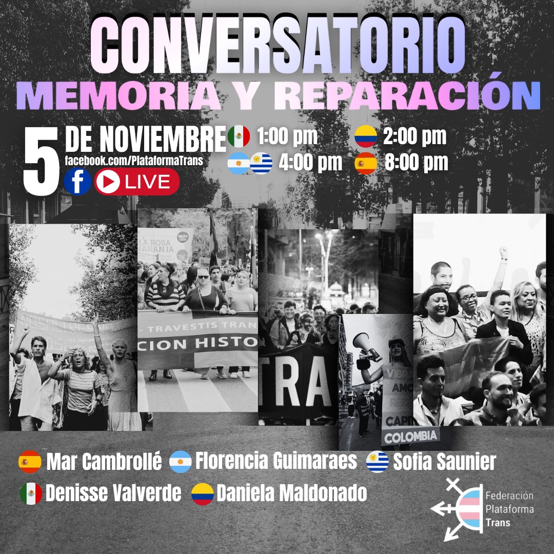🏳️‍⚧️ 𝗠𝗲𝗺𝗼𝗿𝗶𝗮 𝘆 𝗥𝗲𝗽𝗮𝗿𝗮𝗰𝗶𝗼́𝗻 🏳️‍⚧️
Los Estados que han sido gobernados por regímenes totalitarios, han ejercido una violencia criminal contra las personas trans/travesti.

⚠️ Ante este crimen de lesa humanidad perpetrado, países como Argentina, Colombia, Uruguay,