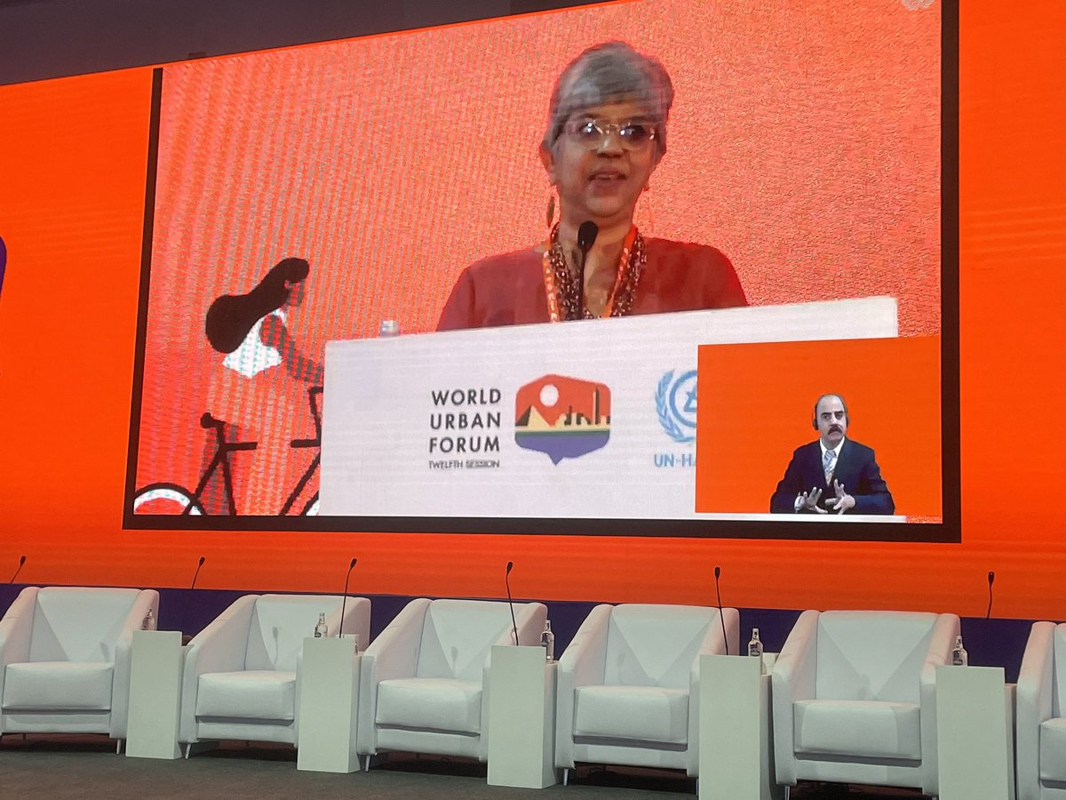 Safetipin team at #WUF12 <a href="/viswanathkv/">Kalpana Viswanath</a> opening the Women’s Assembly at the Joint Assemblies
<a href="/WUF_UNHabitat/">World Urban Forum</a> <a href="/UNHABITAT/">UN-Habitat</a> 
#ItAllStartsAtHome #ItAllStartsLocally
<a href="/NeeurjaG/">Neeruja Gupta</a> <a href="/AnkitaK1303/">Ankita Kapoor</a>