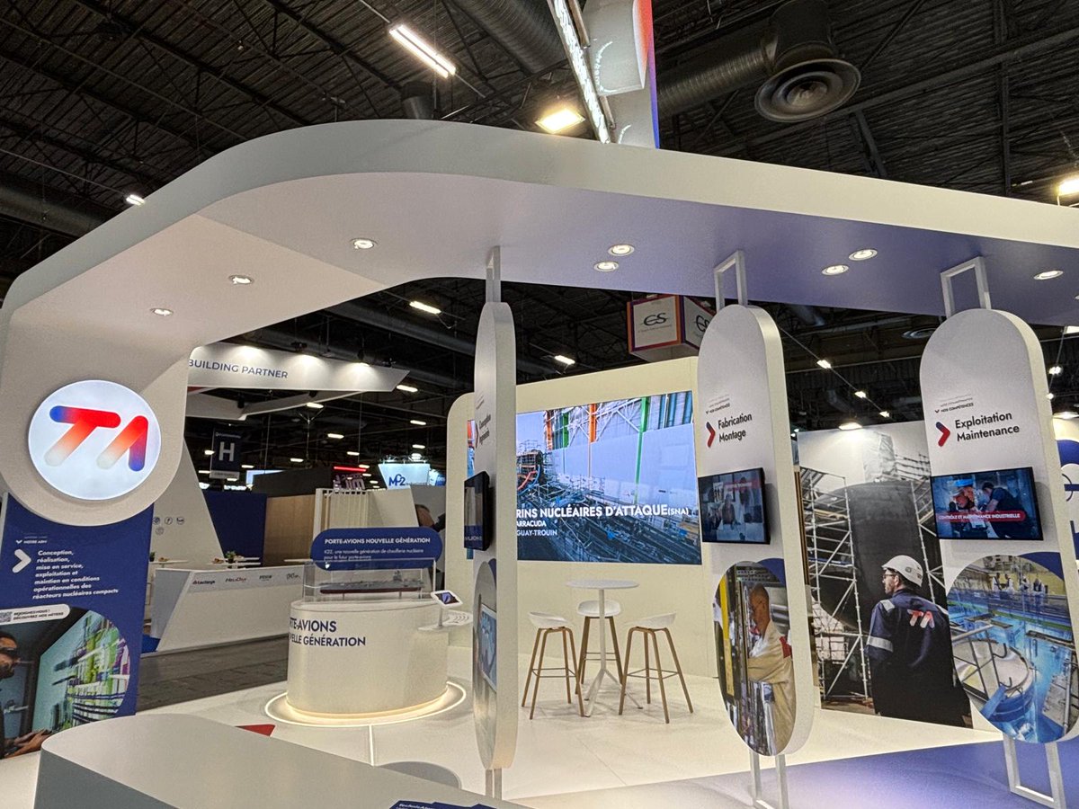 #EURONAVAL2024 | Nous y sommes ! En direct du salon mondial du naval de #Défense pour vous accueillir sur notre stand TA du 4 au 7 nov.
👉RDV au N°G77 pour découvrir nos activités et nos compétences, des clips vidéos et des maquettes des 3 programmes de propulsion #nucléaire⚛