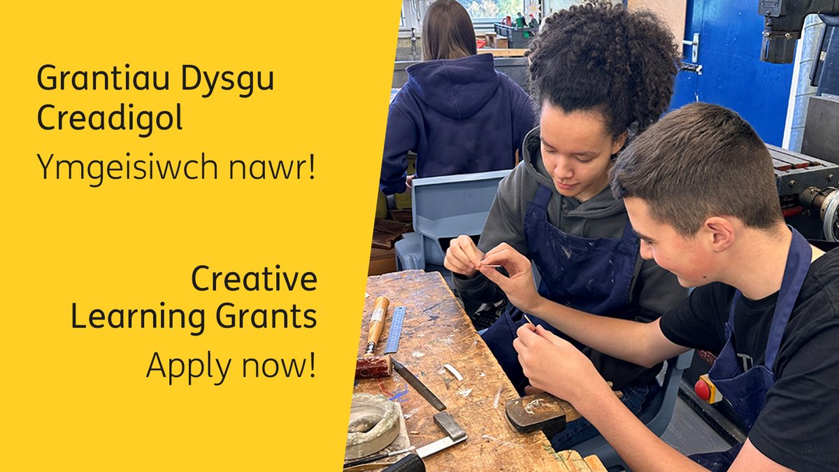 Arts_Wales_'s tweet photo. The Go and See and Have a Go funds are now open!
The guidelines for the funds havenโt changed, but there are some changes you need to know about relating to how we will be assessing applications. Find out more here: https://t.co/iQZqvKbOkS
#CreativeLearningWales https://t.co/AnzE8fs0Dv