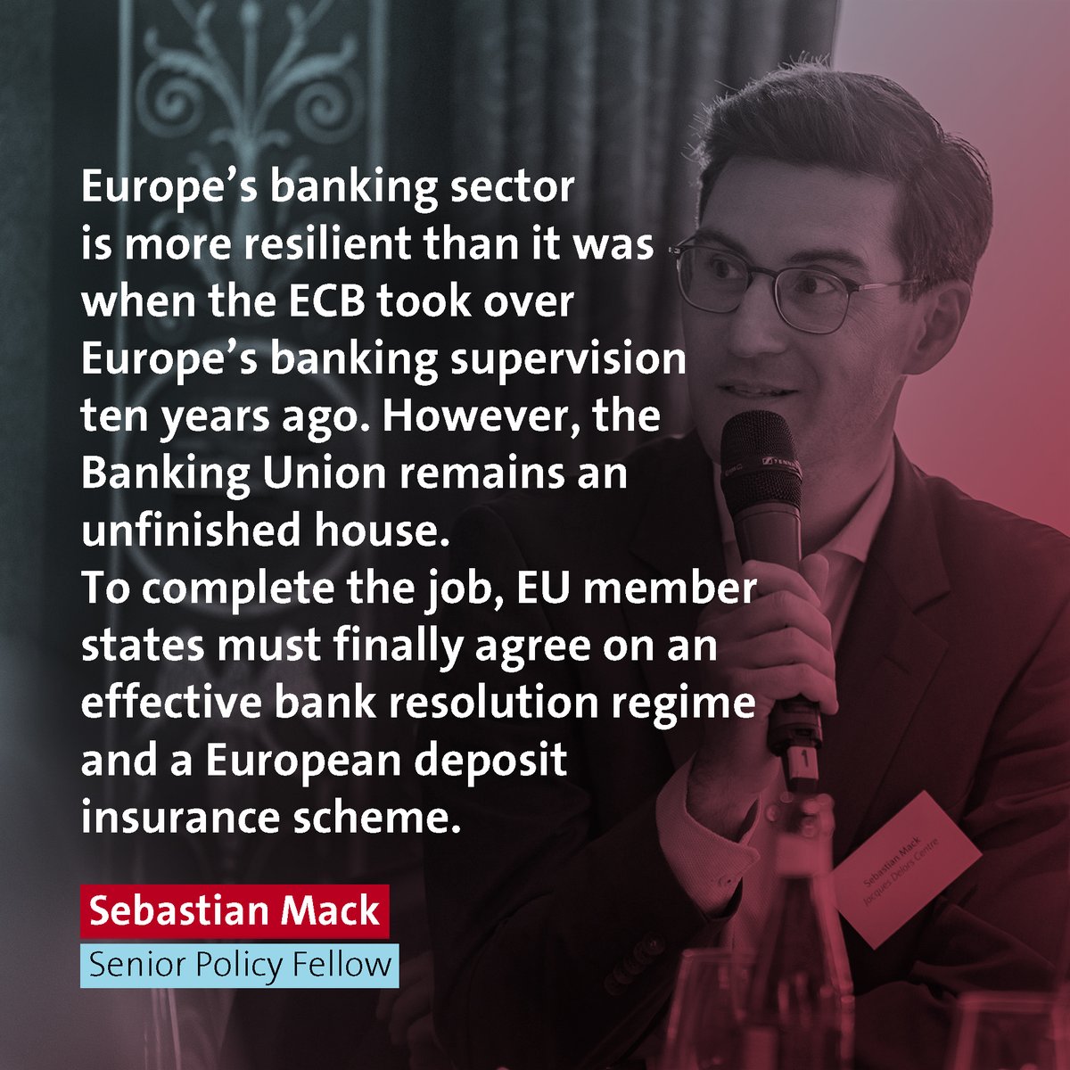 Jacques Delors Centre (@delorsberlin) on Twitter photo On this day ten years ago, the European Central Bank (<a href="/ecb/">European Central Bank</a>) took over the European banking supervision. The right move, but not quite enough, our finance expert and Senior Policy Fellow <a href="/SebastianMack_/">Sebastian Mack</a> comments on the anniversary and what has been done since 4 November 2014. On this day ten years ago, the European Central Bank (<a href="/ecb/">European Central Bank</a>) took over the European banking supervision. The right move, but not quite enough, our finance expert and Senior Policy Fellow <a href="/SebastianMack_/">Sebastian Mack</a> comments on the anniversary and what has been done since 4 November 2014.
