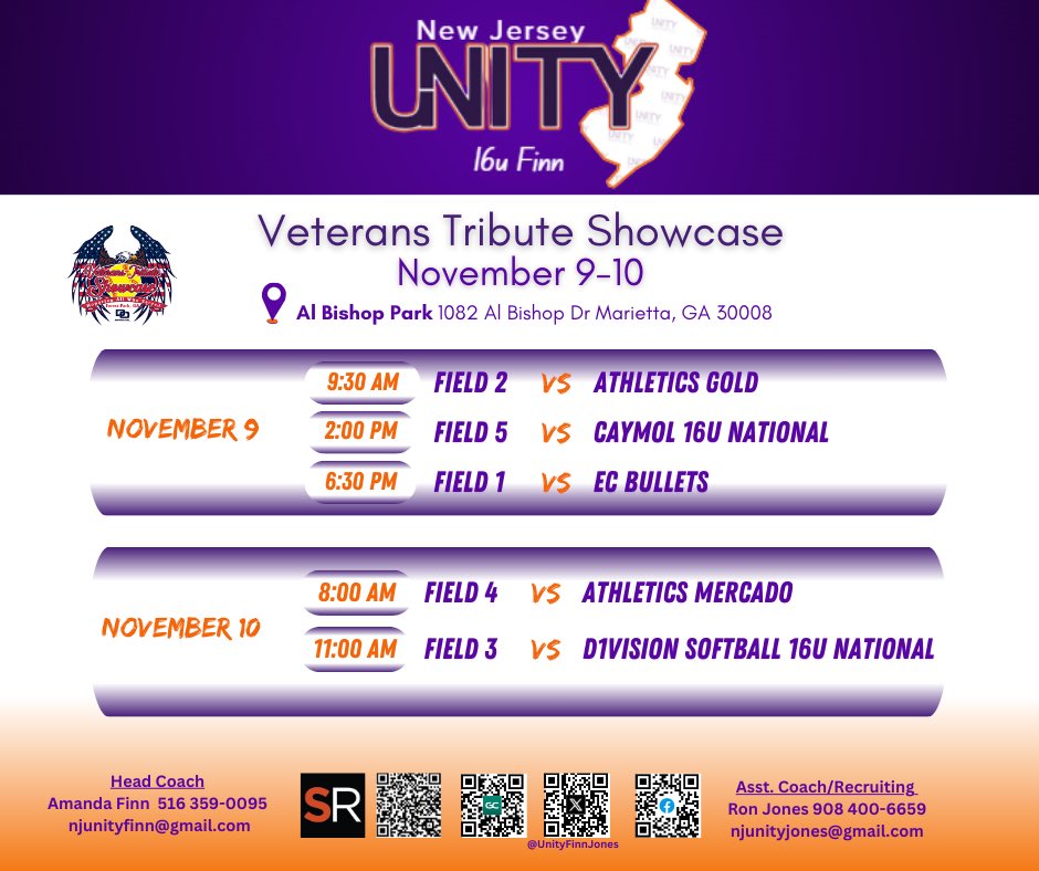 NJ Unity 16u Finn/Jones (@unityfinnjones) on Twitter photo Looking forward to a great weekend in Atlanta this weekend ! <a href="/NewJerseyUnity/">NJ Unity</a> <a href="/CoastRecruits/">Coast 2 Coast Recruits</a> <a href="/SBRRetweets/">Softball Recruiting Reposts</a> <a href="/LineDsoftball/">Line Drive Media</a> <a href="/LegacyLegendsS1/">Legacy & Legends Softball</a> <a href="/ExtraInningSB/">EXTRA INNING SOFTBALL</a> <a href="/IHartFastpitch/">I❤️Fastpitch</a> Looking forward to a great weekend in Atlanta this weekend ! <a href="/NewJerseyUnity/">NJ Unity</a> <a href="/CoastRecruits/">Coast 2 Coast Recruits</a> <a href="/SBRRetweets/">Softball Recruiting Reposts</a> <a href="/LineDsoftball/">Line Drive Media</a> <a href="/LegacyLegendsS1/">Legacy & Legends Softball</a> <a href="/ExtraInningSB/">EXTRA INNING SOFTBALL</a> <a href="/IHartFastpitch/">I❤️Fastpitch</a>