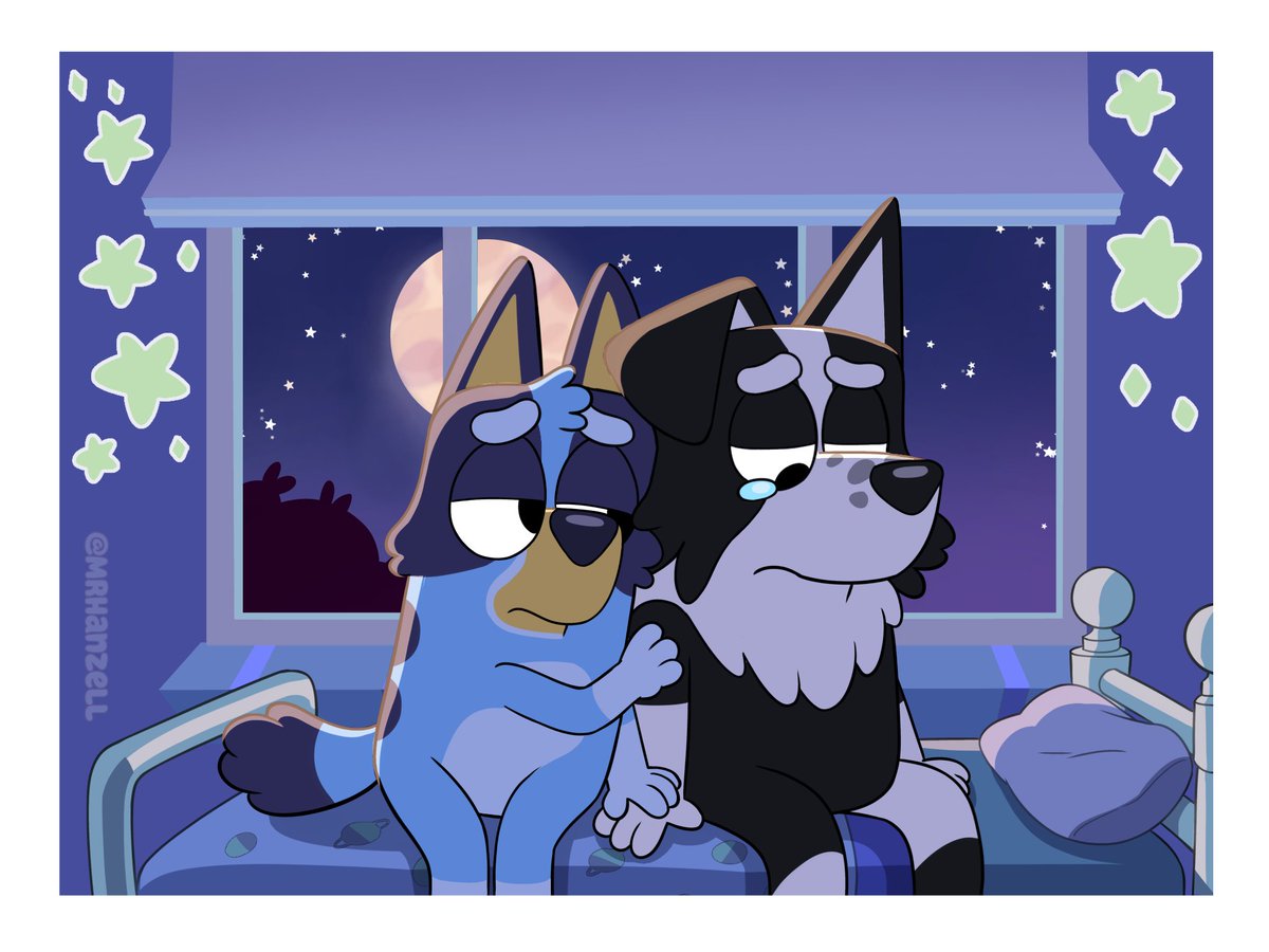 Lately I've been crying like a tall child.... 
#Bluey #blueyart #blueyxmackenzie