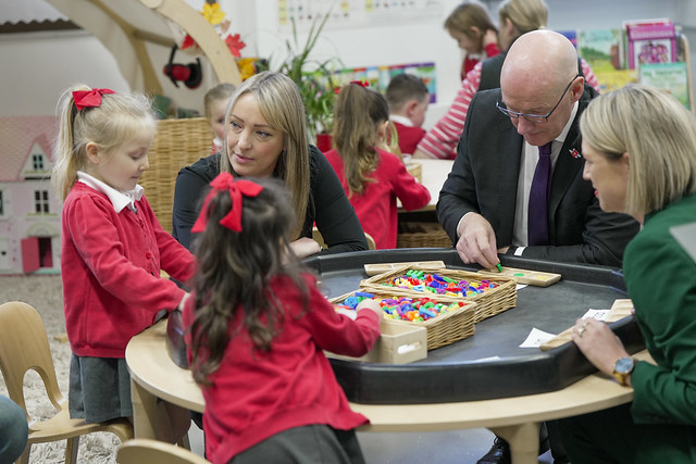 First Minister <a href="/JohnSwinney/">John Swinney</a> and Education Secretary <a href="/JennyGilruth/">Jenny Gilruth</a> visited <a href="/AyrGrammar/">Ayr Grammar Primary & Early Years Centre</a> as part of Travelling Cabinet.

They met pupils, teaching staff and a speech and language therapist to learn more about the school’s approach to language and communication development.