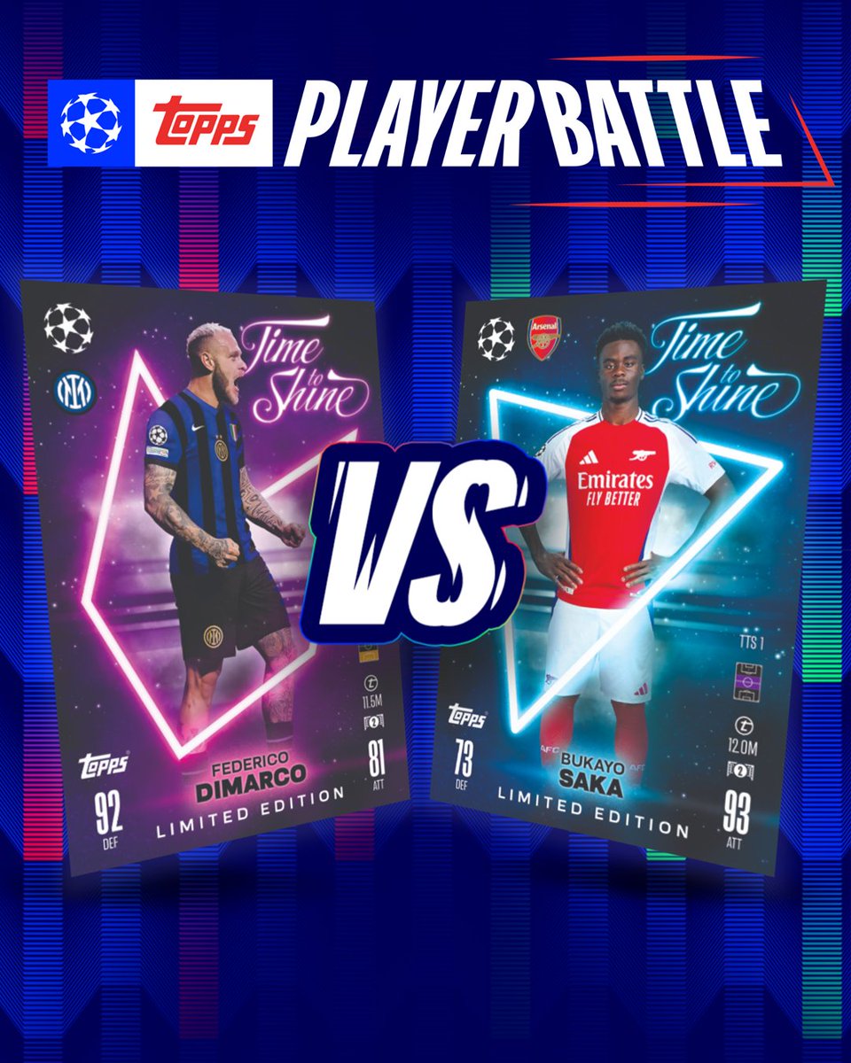 🔑 A key battle this week...

Dimarco or Saka? 🤔

<a href="/Topps_UK/">Topps UK</a> | #UCLplayerbattle
