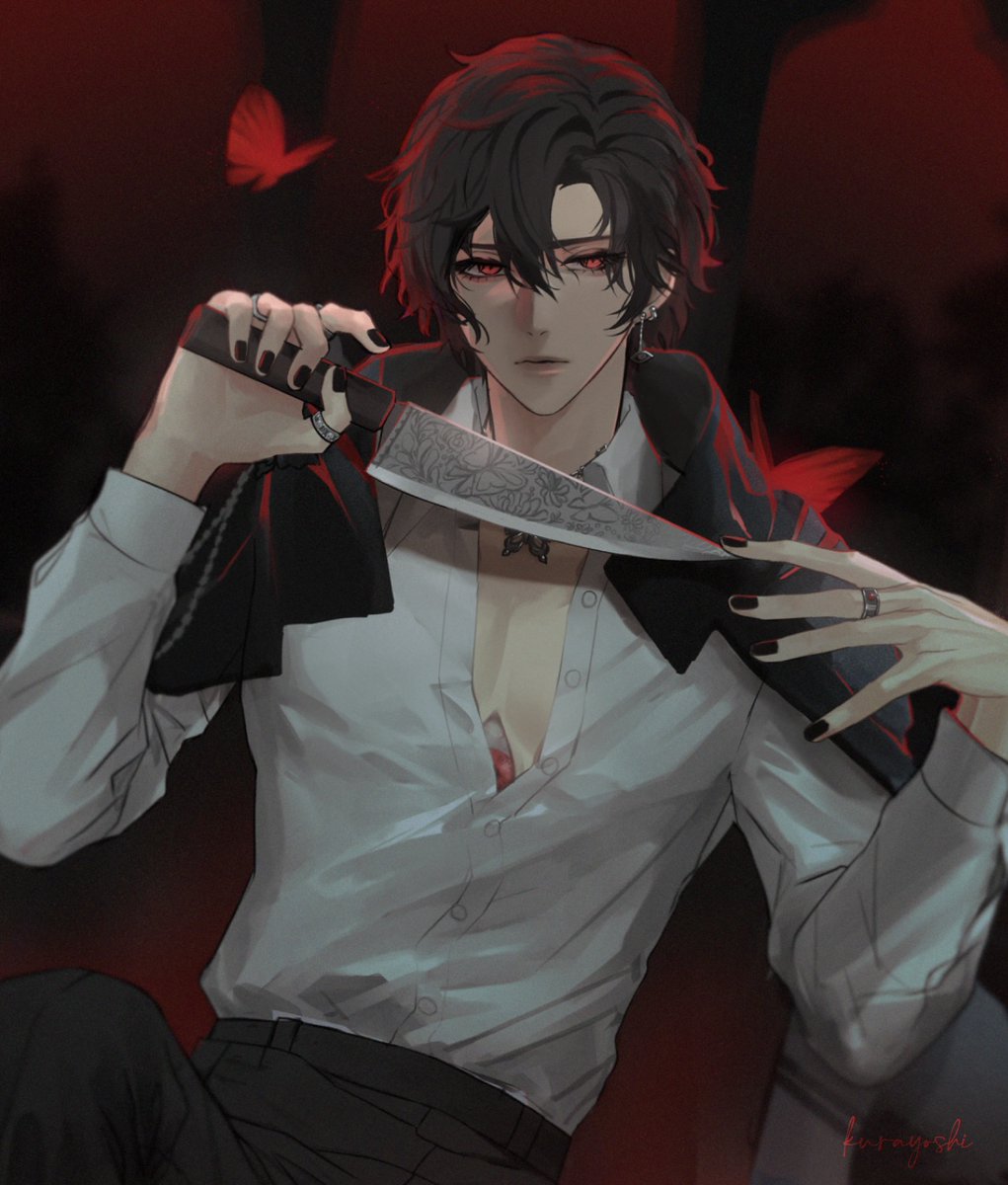 kurayoshi0000's tweet photo. 🖤🥀#kyanvas #Kyrioart #KyrioCifer https://t.co/De6qPtae0S