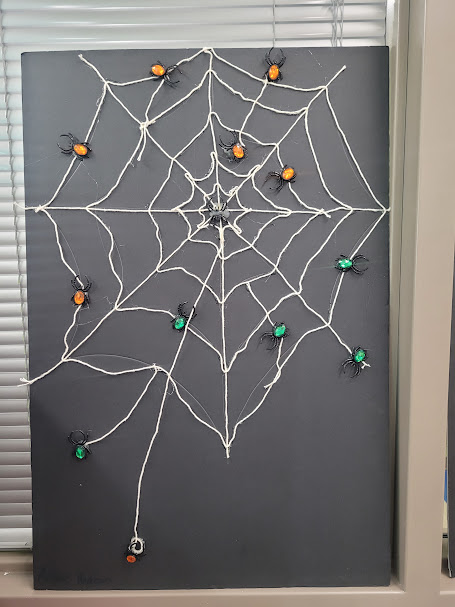 HumphriesSTEM's tweet photo. The students were asked to be an engineer and think like a spider. They had to build a web as a spider would. Look at these awesome designs! #Part2 #STEM #GrowInSTEM #Roadrunners #HumphriesWay https://t.co/TUbgMpJm9a
