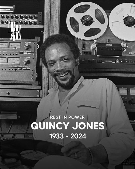The breadth of his talent… unparalleled. #RIPQuincyJones 🎶