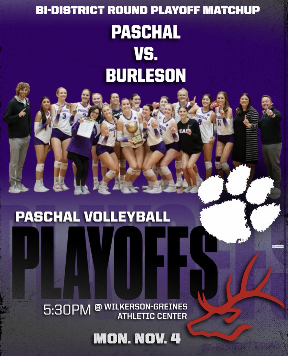 PHSvbFNO's tweet image. 🚨GAME DAY!!🚨
v. Burleson @ WGAC
📍Fort Worth, TX
📅 Mon. Nov. 4
🕞 5:30PM (VAR)
📺 GameChanger App
🎟️ gofan.co/app/school/TX1…
#txhsvb #PVB
@CoachAtlas1 @CoachCal_AD @FWISDAthletics @Gosset41 @GMsportsmedia1 @paschalhsfball @PaschalFWISD