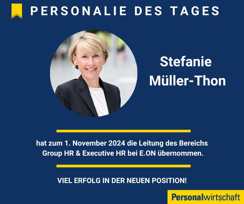 Führungswechsel im Personalbereich bei E.ON: Stefanie Müller-Thon hat die Leitung Group HR &amp; Executive HR von Christian Gleimann übernommen.

personalwirtschaft.de/themen/persona…