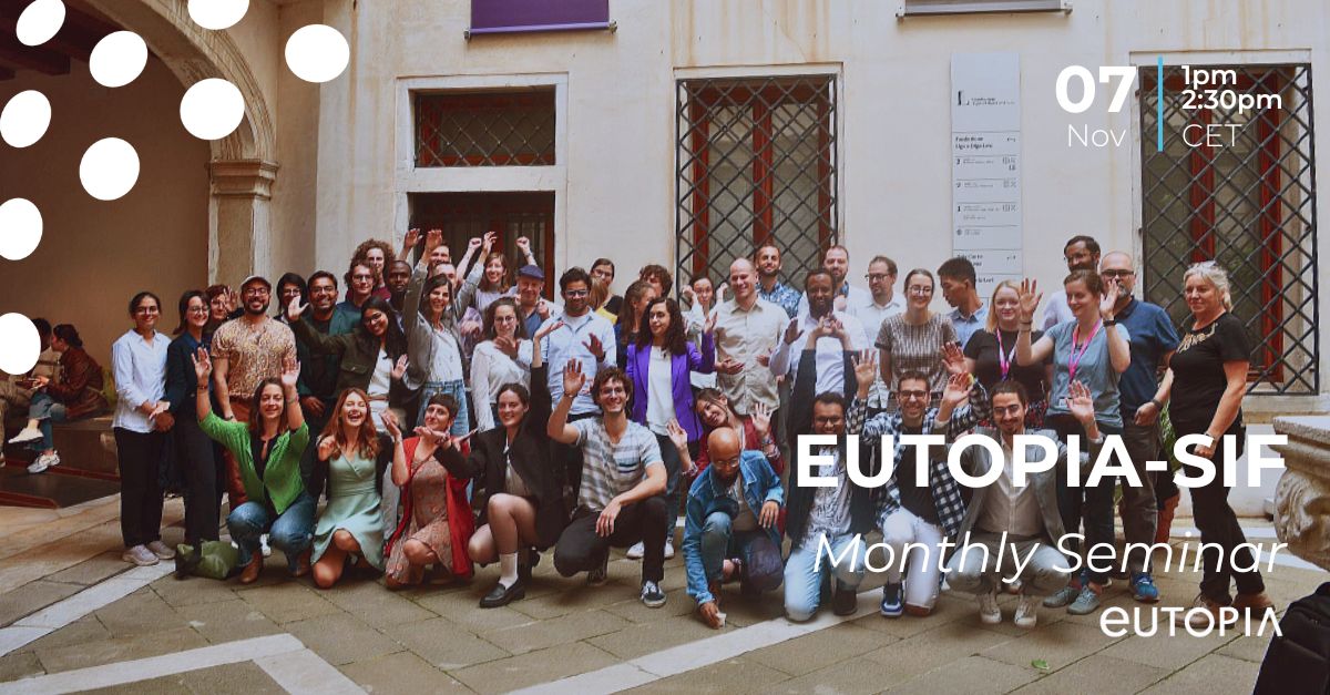 EUTOPIA (@eutopiauni) on Twitter photo 🗓️#SaveTheDate for the next <a href="/eutopia_sif/">EUTOPIA-SIF</a>
monthly Fellow Seminar!
This Thursday, Ru Li and @guyhealy1 from <a href="/VUBrussel/">VUB</a> and <a href="/aleswildseeds/">Alessandra Manzini</a> from <a href="/UniversiteCergy/">CY Cergy Paris Université</a> will present their research🧐
💻Learn more: bit.ly/4eadvX2
#EUTOPIA #EuropeanUniversities #EUTOPIASIF 🗓️#SaveTheDate for the next <a href="/eutopia_sif/">EUTOPIA-SIF</a>
monthly Fellow Seminar!
This Thursday, Ru Li and @guyhealy1 from <a href="/VUBrussel/">VUB</a> and <a href="/aleswildseeds/">Alessandra Manzini</a> from <a href="/UniversiteCergy/">CY Cergy Paris Université</a> will present their research🧐
💻Learn more: bit.ly/4eadvX2
#EUTOPIA #EuropeanUniversities #EUTOPIASIF