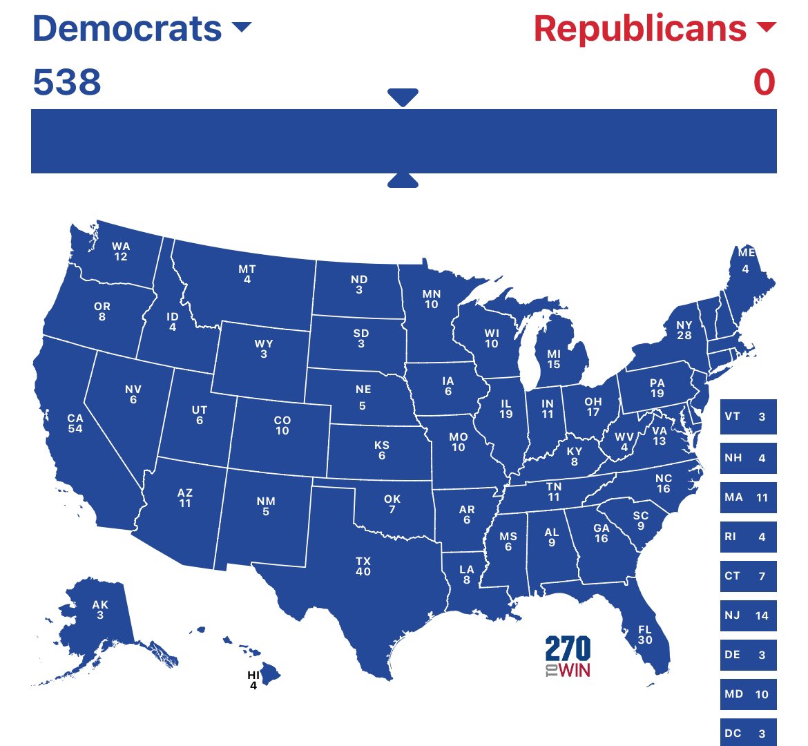 The electoral map if only uglies and fatties vote