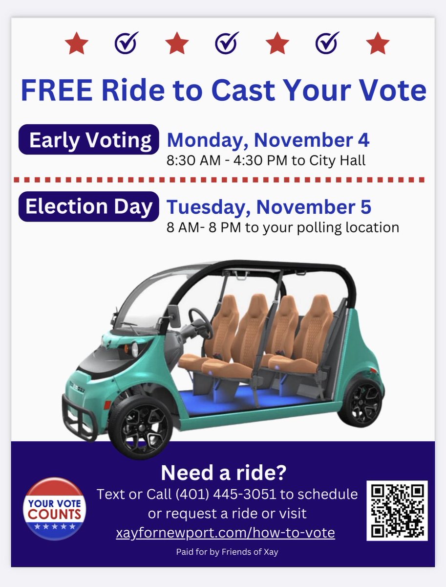 Ian Donnis (@iandon) on Twitter photo If you need a ride to the polls in Newport, <a href="/XayForNewport/">Xay Khamsyvoravong</a> touts these slow-moving vehicles If you need a ride to the polls in Newport, <a href="/XayForNewport/">Xay Khamsyvoravong</a> touts these slow-moving vehicles