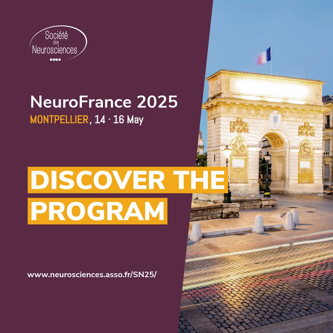 The #NeuroFrance2025 program is now online! 
Take a look 👀 ➡️ cutt.ly/FeGbe0mF