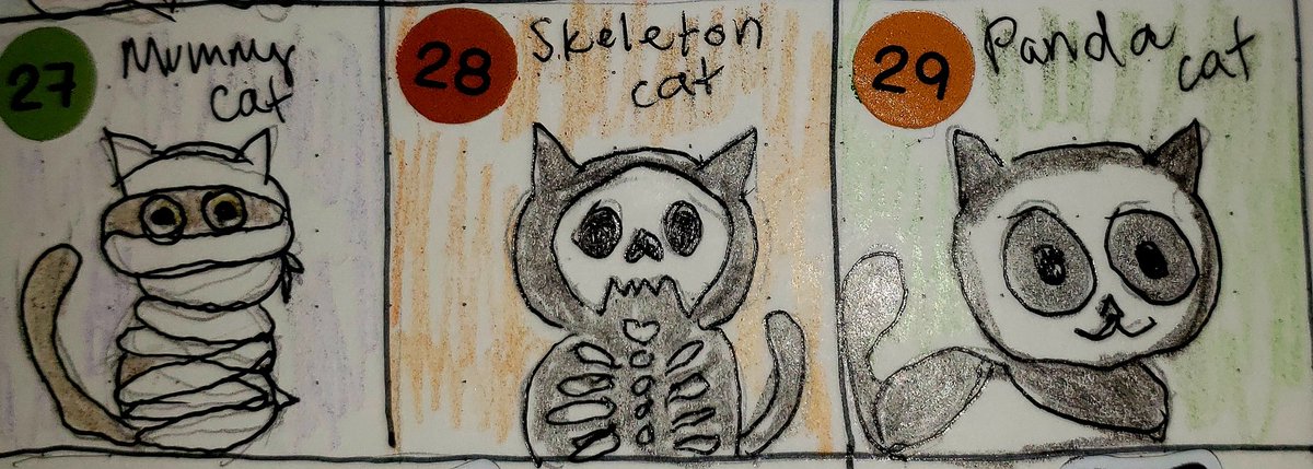 GamingWithMim's tweet image. Last week of October doodles.  What should I doodle in November?
#MimArt