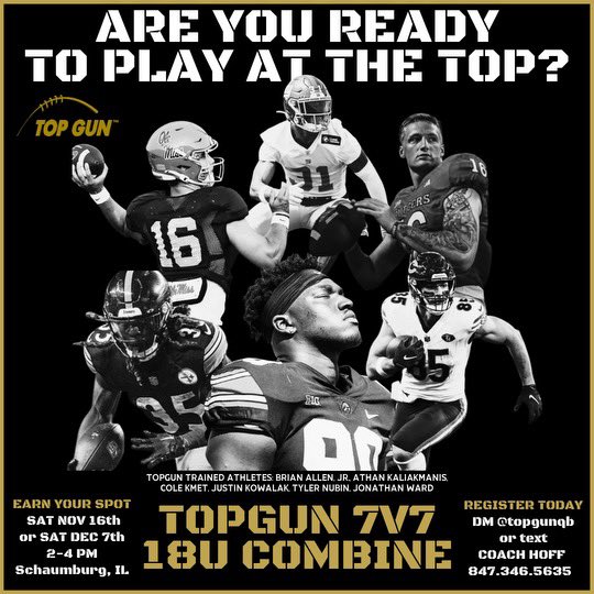 300+ #Offered
100+ #D1
$21M+ #Scholarships
14+ Yrs #7v7
#SeeYouattheTOP☝🏻
👍🏻👊🏻✝️🚂✈️🏈

Who’s next?!?