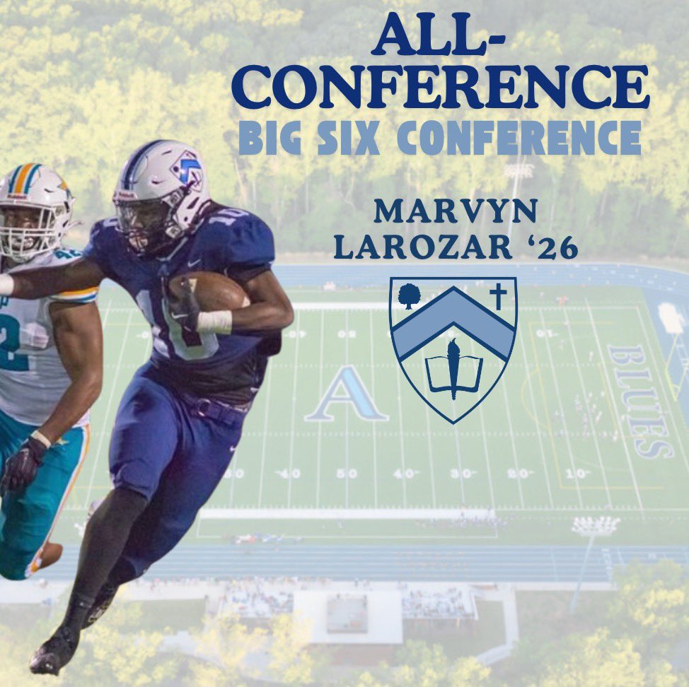 Blues Athletics (@avlschoolsports) on Twitter photo Congratulations to Marvyn Larozar โ26 on earning All-Conference Honors for the Big Six Conference!
#goblues <a href="/mlarozar/">Marvyn Larozar</a> Congratulations to Marvyn Larozar โ26 on earning All-Conference Honors for the Big Six Conference!
#goblues <a href="/mlarozar/">Marvyn Larozar</a>