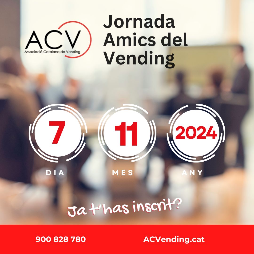 🚨 Última oportunitat per a “AMICS DEL VENDING”! 🚨 7 de novembre!
Inscripcions #LastCall info@acvending.cat

#Vending #AMICSDVENDING #Networking #Cafè #Telemetria #Innovació #VendingCatalunya #Qualitat #ProfessionalsDelVending #Esdeveniment #BiguesIRiells #BRITA #BWT #H2O