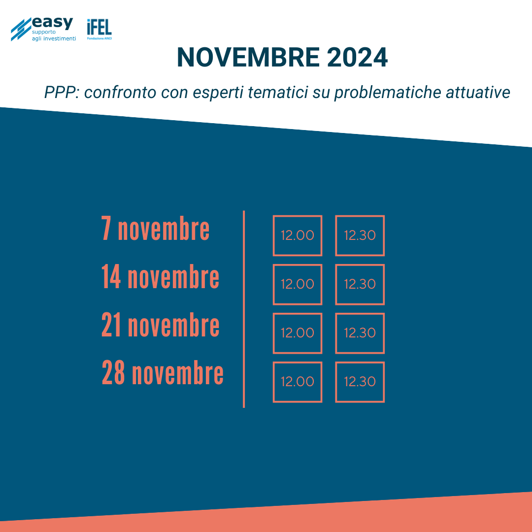 📅I calendari di novembre del servizio “𝐋'𝐞𝐬𝐩𝐞𝐫𝐭ə 𝐈𝐅𝐄𝐋 𝐫𝐢𝐬𝐩𝐨𝐧𝐝𝐞” sono online.

Scopri tutte le date e prenota una consulenza gratuita con unə espertə qui ⬇‍️
easy.fondazioneifel.it/ifel-easy/espe… 

#Easy