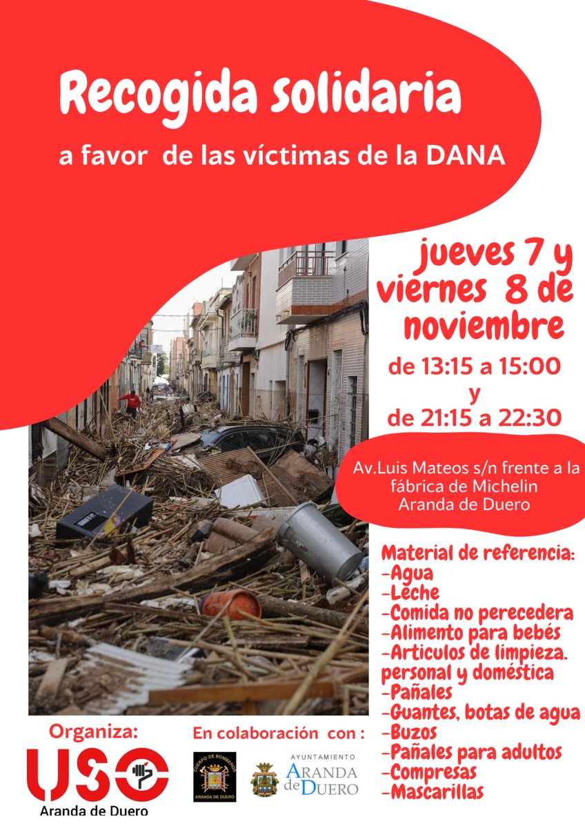 Toda ayuda es poca, que dentro de un mes no caiga en el olvido.