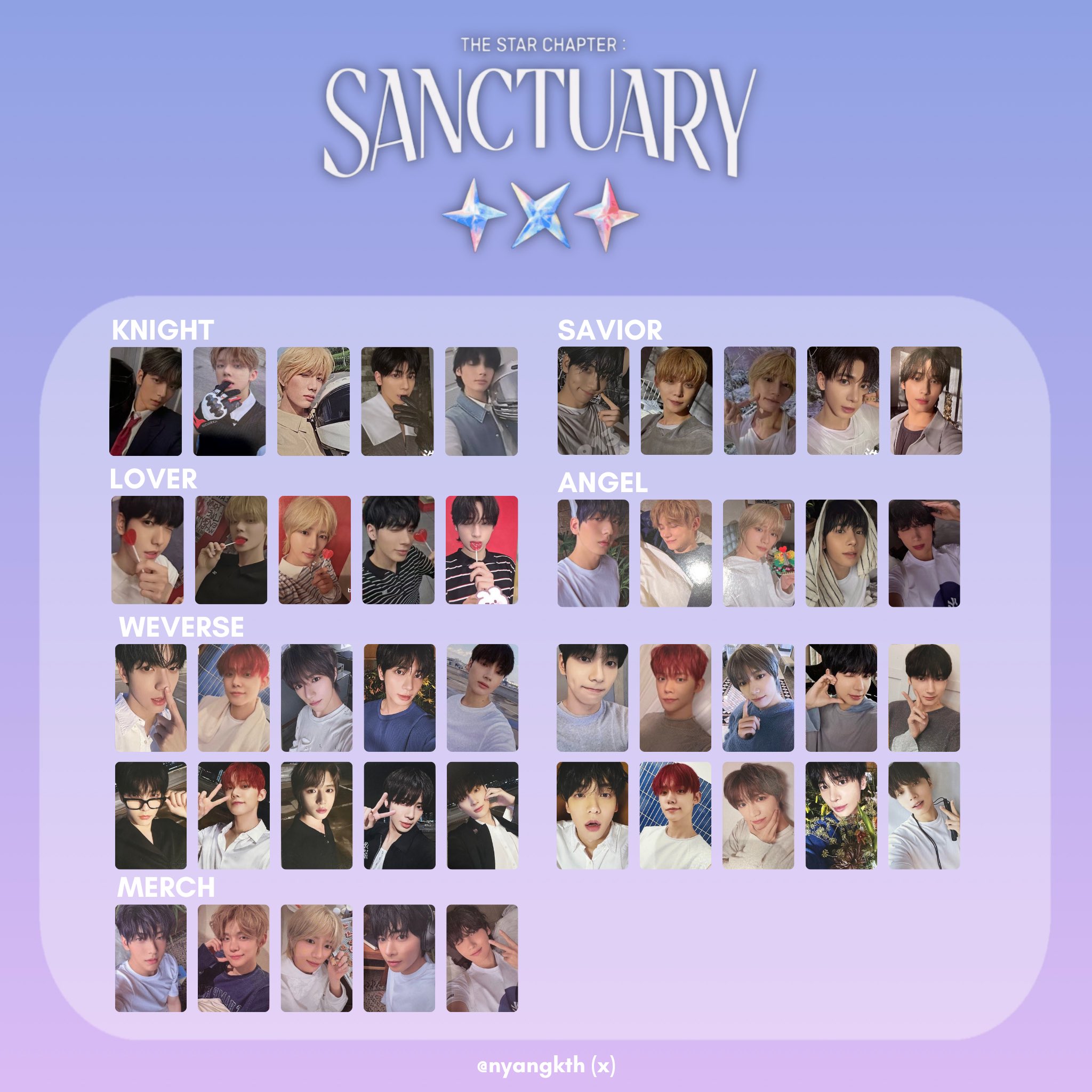TXT sanctuary weverse 5形態特典トレカ TXT sanctuary ANGEL weverse