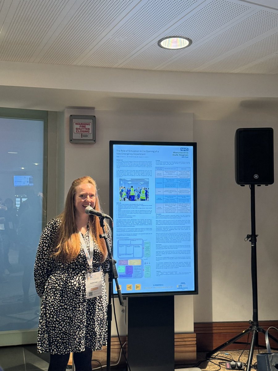 Next up, <a href="/SafetySophie1/">Sophie Page</a> presenting the simulation team’s great work making the new <a href="/WorcsAcuteNHS/">Worcestershire Acute NHS</a> Emergency Department safer before it opened #ASPiH2024