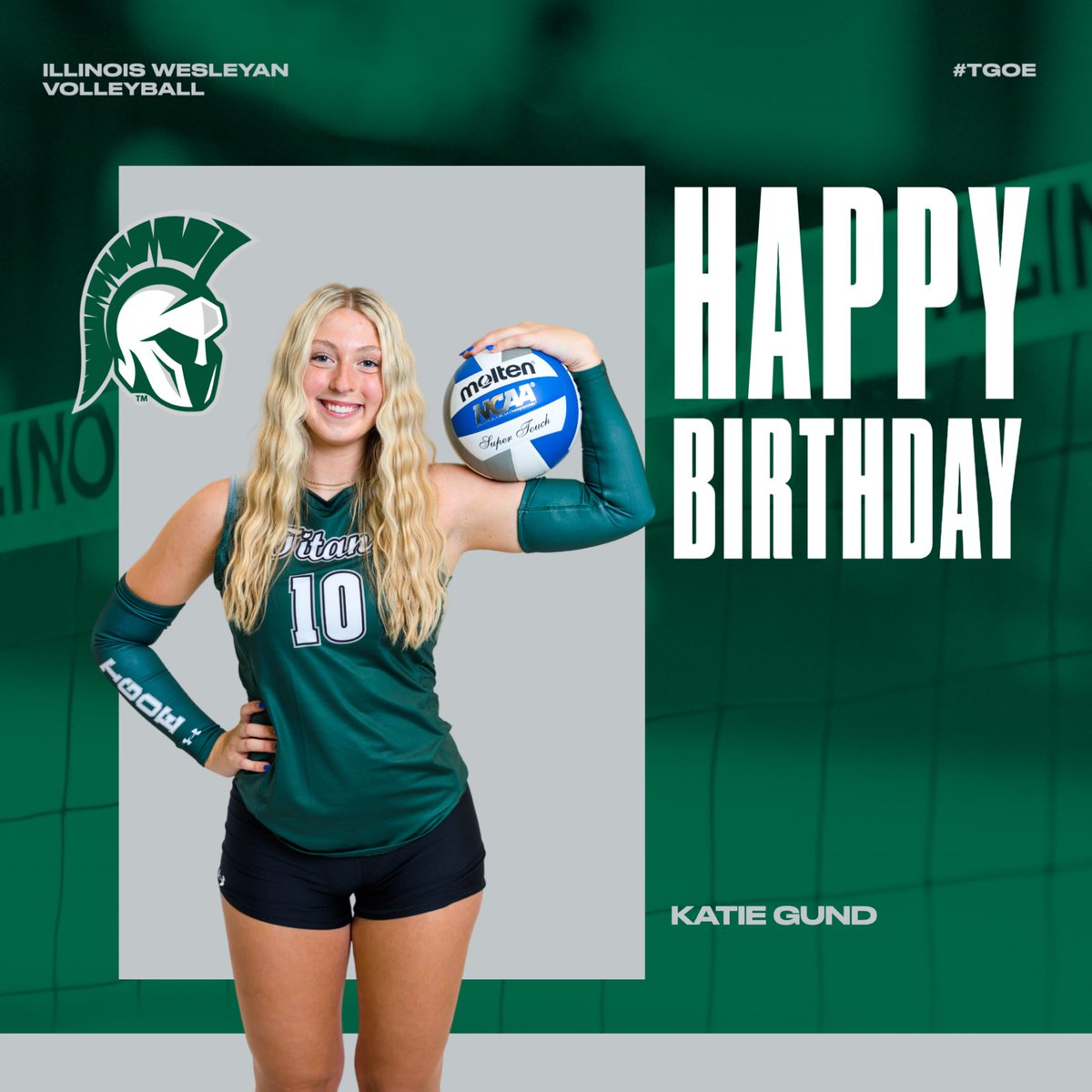 IWUVolleyball's tweet photo. Happy Birthday to junior, Katie Gund! 🤍 https://t.co/236By1LVaA