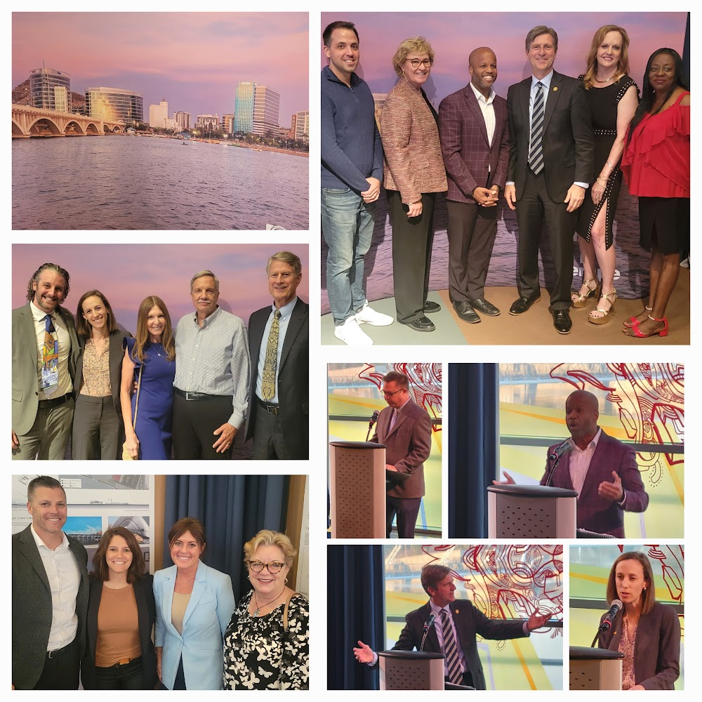 EVPLewis's tweet photo. From @TempeArts the 25th Silver Anniversary Celebration of @tempetwnlake featured @mayorcoreywoods &amp; the @tempegov City Council including @EVPartnership Board Member @RandyKeating, @RepGregStanton, @TempeTourism Michael Martin, @ASU RIO Reimagined Maggie Soffel and many more! https://t.co/xneiQ70D1s