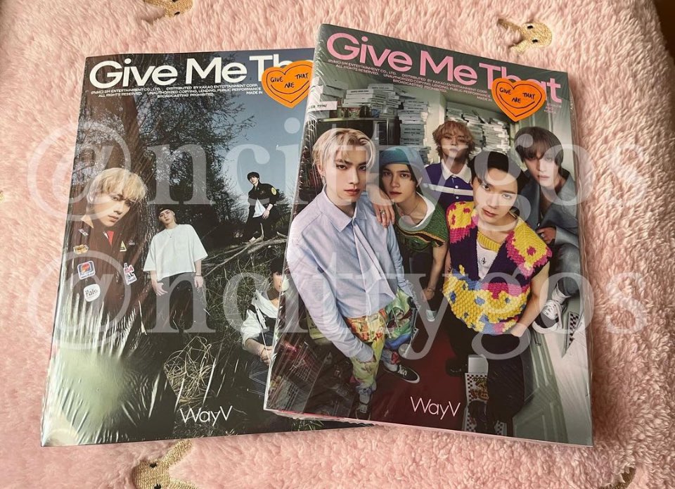 WTS

WayV Give Me That GMT sealed photobooks 

16,00€ + shipping (negotiable)

I need these gone 🥲 not enough space here 😭