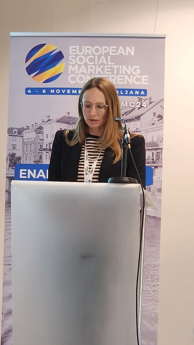I listened to Prof Tanya Kamin's keynote #ESMC24 highlighting the multidisciplinary approach that is required if we are to succeed at changing behavior. The need to close the gap between academia and practice. Why the confusion between communication and marketing? <a href="/CCSImpact/">CCSImpact</a>