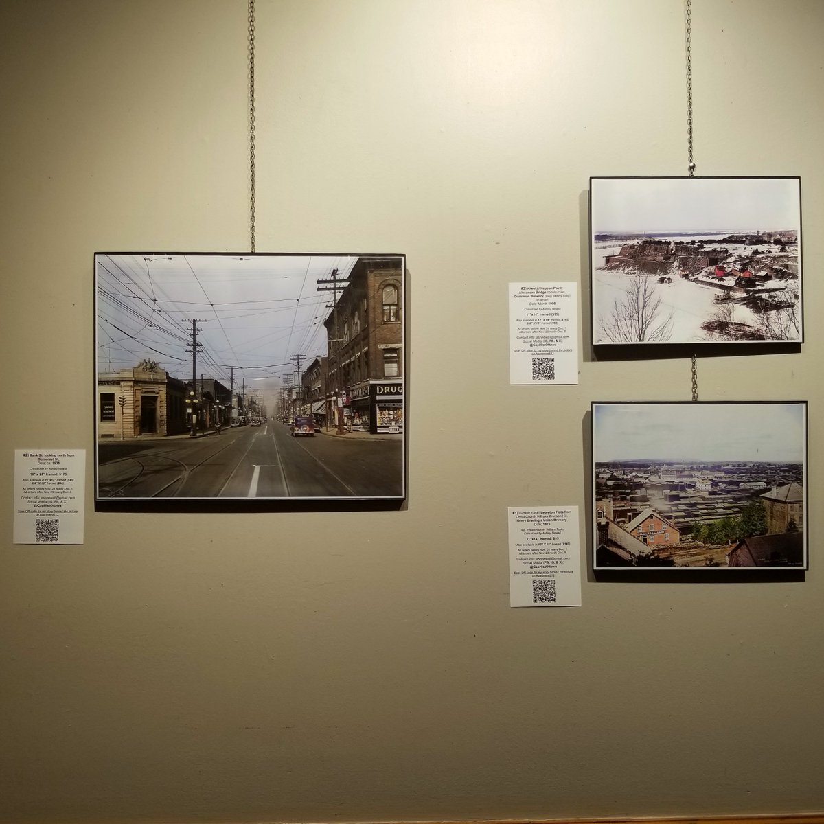 Capital History Ottawa (@caphistottawa) on Twitter photo My 12 latest works now up on <a href="/irenespub/">Irene's Pub</a> walls & ready for TONIGHT's launch! QR codes on display cards lead to my <a href="/apt613/">Apartment613</a> stories behind the photos. My full farmer's market stand pop-up (w/ other colourizations + vintage Canadiana posters) open 6-9pm, & live music starts at 6:30! My 12 latest works now up on <a href="/irenespub/">Irene's Pub</a> walls & ready for TONIGHT's launch! QR codes on display cards lead to my <a href="/apt613/">Apartment613</a> stories behind the photos. My full farmer's market stand pop-up (w/ other colourizations + vintage Canadiana posters) open 6-9pm, & live music starts at 6:30!