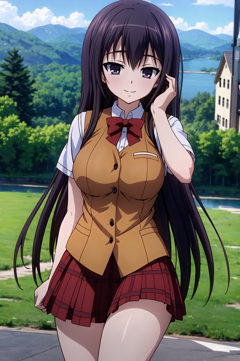 WelemDef's tweet photo. Sumire Shinozaki (篠崎 菫) from Furifure 2. #Anime #animegirl #stablediffusion #AI #AIart 
https://t.co/7ABsePAKib https://t.co/xvVZZo7JDm