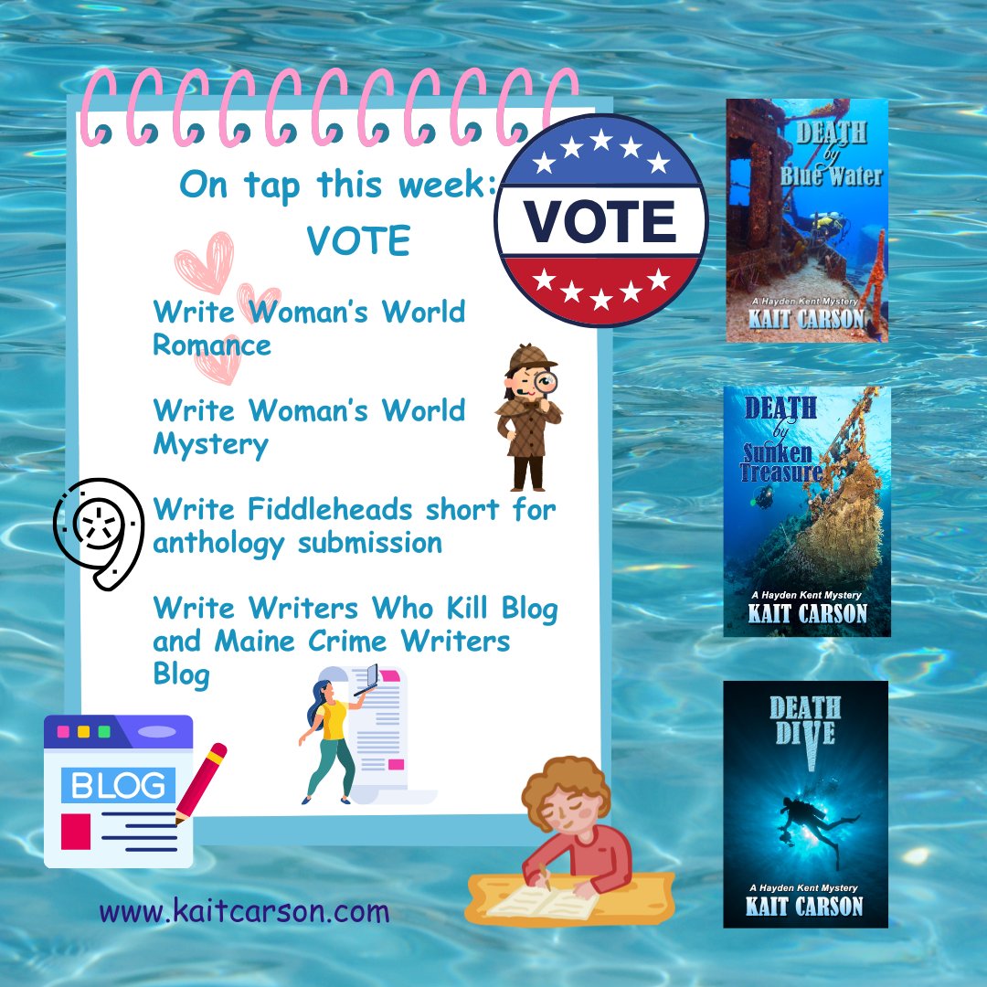 kaitcarson's tweet image. Finished No Return on Saturday and have put it aside to marinade before a read through. Then it's off to the editor. I'm celebrating by writing shorts this week. What's on your list? #weeklyplan