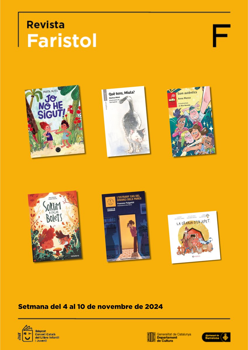 Amb el cor encongit per la tragèdia de València, compartim amb vosaltres les crítiques de Faristol de la setmana.

Avui, els nostres pensaments són amb els infants i joves que s'han vist afectats i... ⬇️