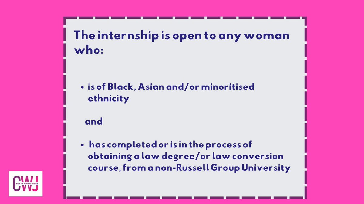 There is 1 week left to apply for our Azra Kemal Legal Internship Programme.

Applications close at 9am on 11 November.

For more info see: ow.ly/3Nwa50TWvoo